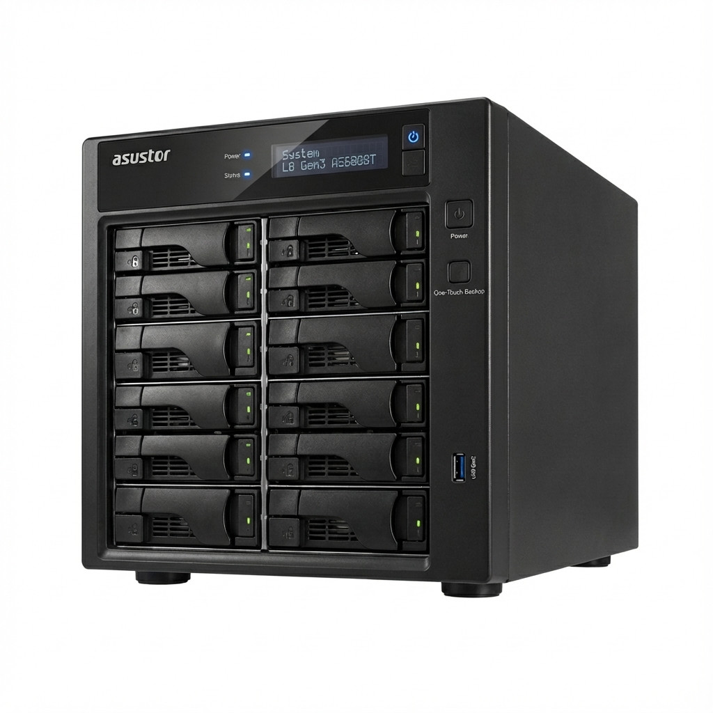 ASUSTOR AS6808T Gen3 Lockerstor 8 NAS System 8-bay Produktbild