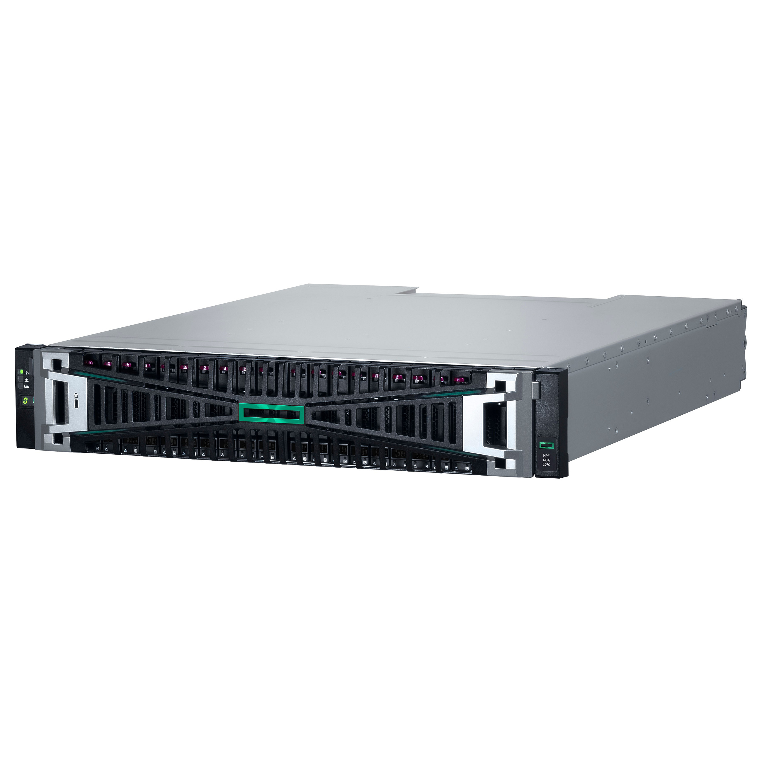 HP ENTERPRISE HPE MSA 2070 SFF 2x10/25GbE iSCSI 4-port Cntrl 12x1.92TB SSD 4x25Gb iSCSI XCVR 23TB Produktbild 2