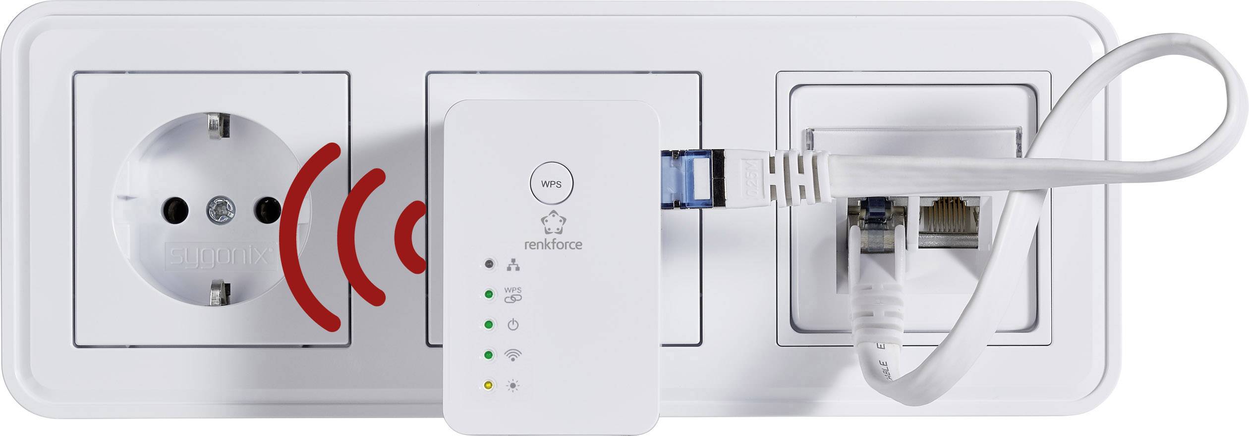 CONRAD RENKFORCE RF-4818888 RF-AP-N300Mini WLAN Access-Point 300 MBit/s 2.4 GHz Produktbild 2