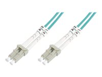 DIGITUS - Patch-Kabel - LC Multi-Mode (M) zu LC Multi-Mode (M) - 7 m - 7 m - Glasfaser - Duplex - 50/125 Mikrometer - OM4 - halogenfrei - Aquamarin Produktbild