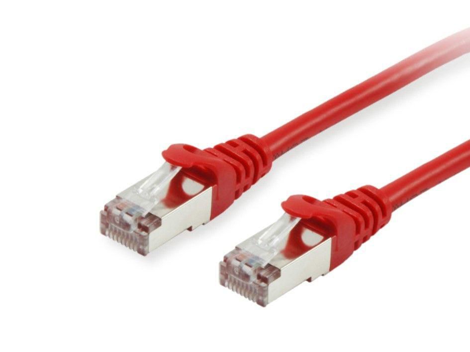 equip - Patch-Kabel - RJ-45 (M) zu RJ-45 (M) - 15 m - SFTP - CAT 6 - halogenfrei, geformt, verseilt - Rot Produktbild 2