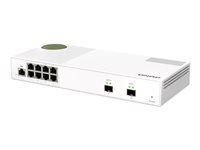 QNAP QSW-M2108-2S - Switch - managed - 2 x 10 Gigabit SFP+ + 8 x 2.5GBase-T - Desktop Produktbild