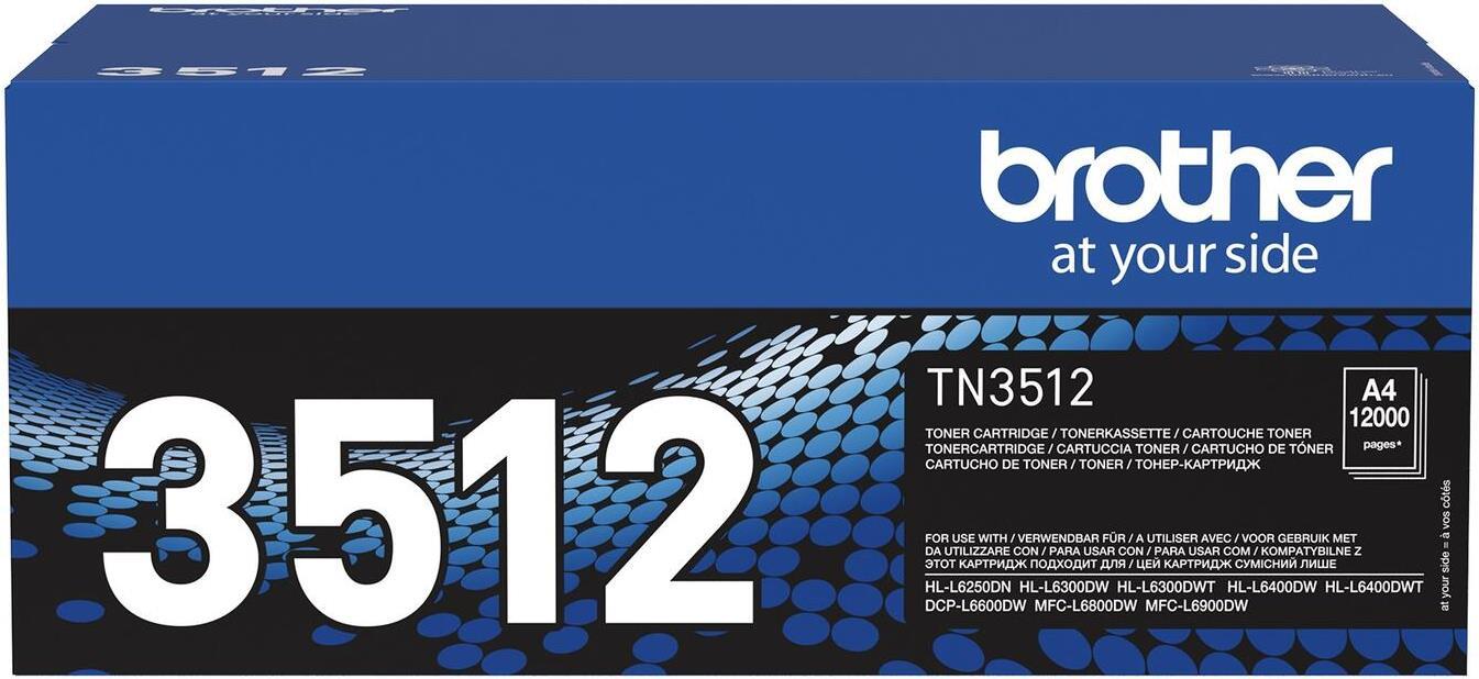 BROTHER TN3512 Schwarz Tonerpatrone Produktbild 3
