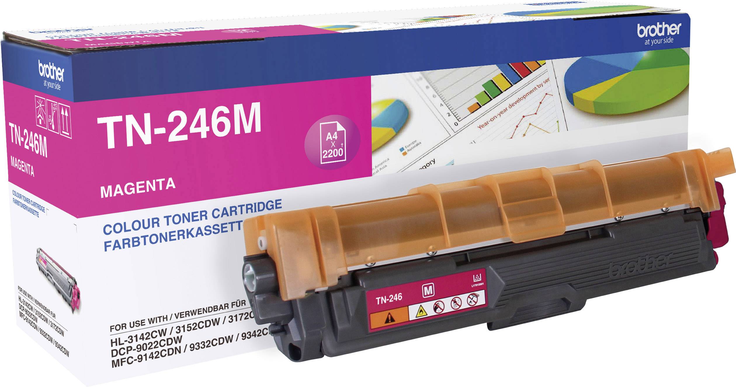 BROTHER TN246M Magenta Tonerpatrone Produktbild 4