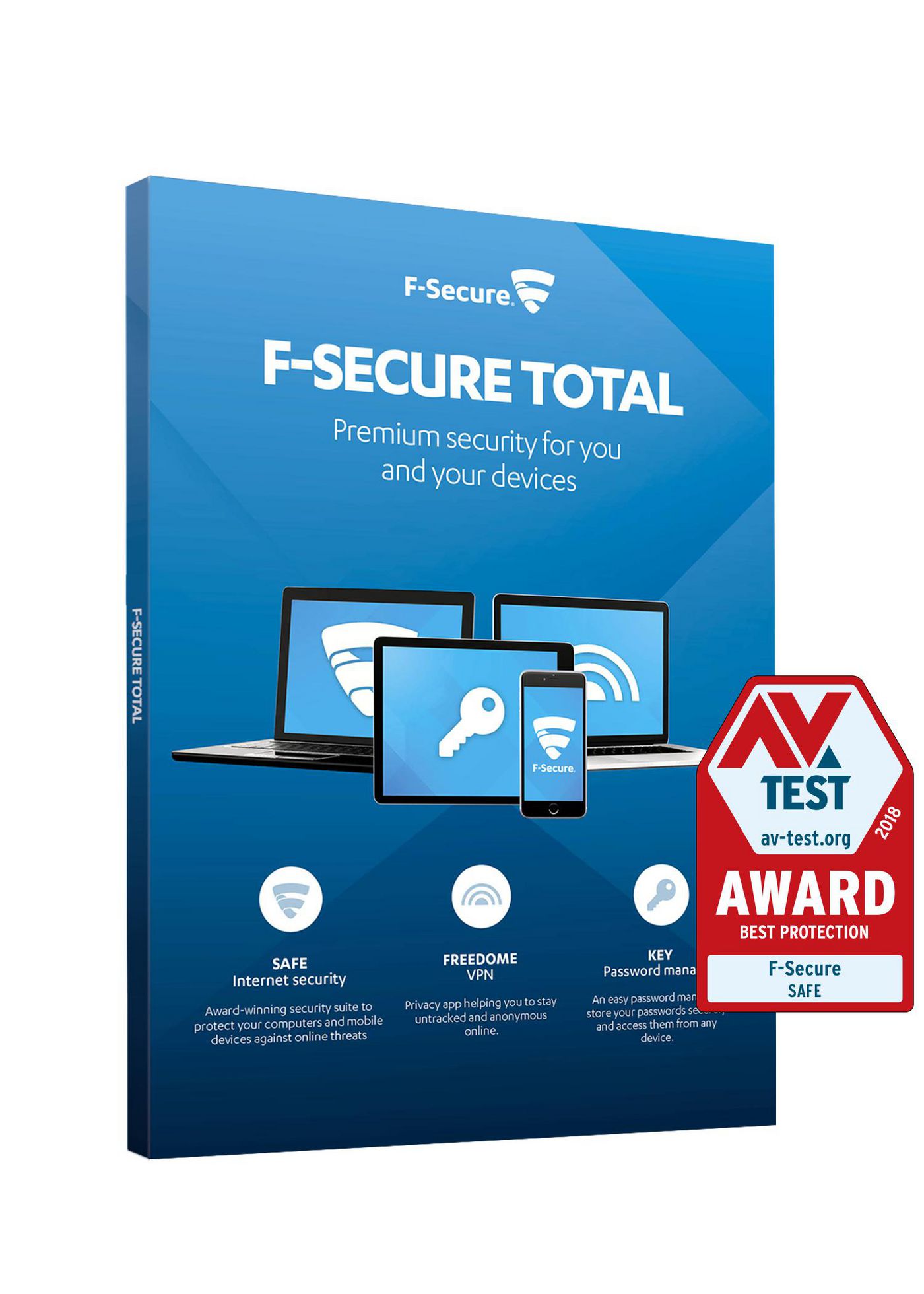 F-SECURE Total Security und VPN - 2 Jahre / 5 Geräte - Full License Produktbild 2