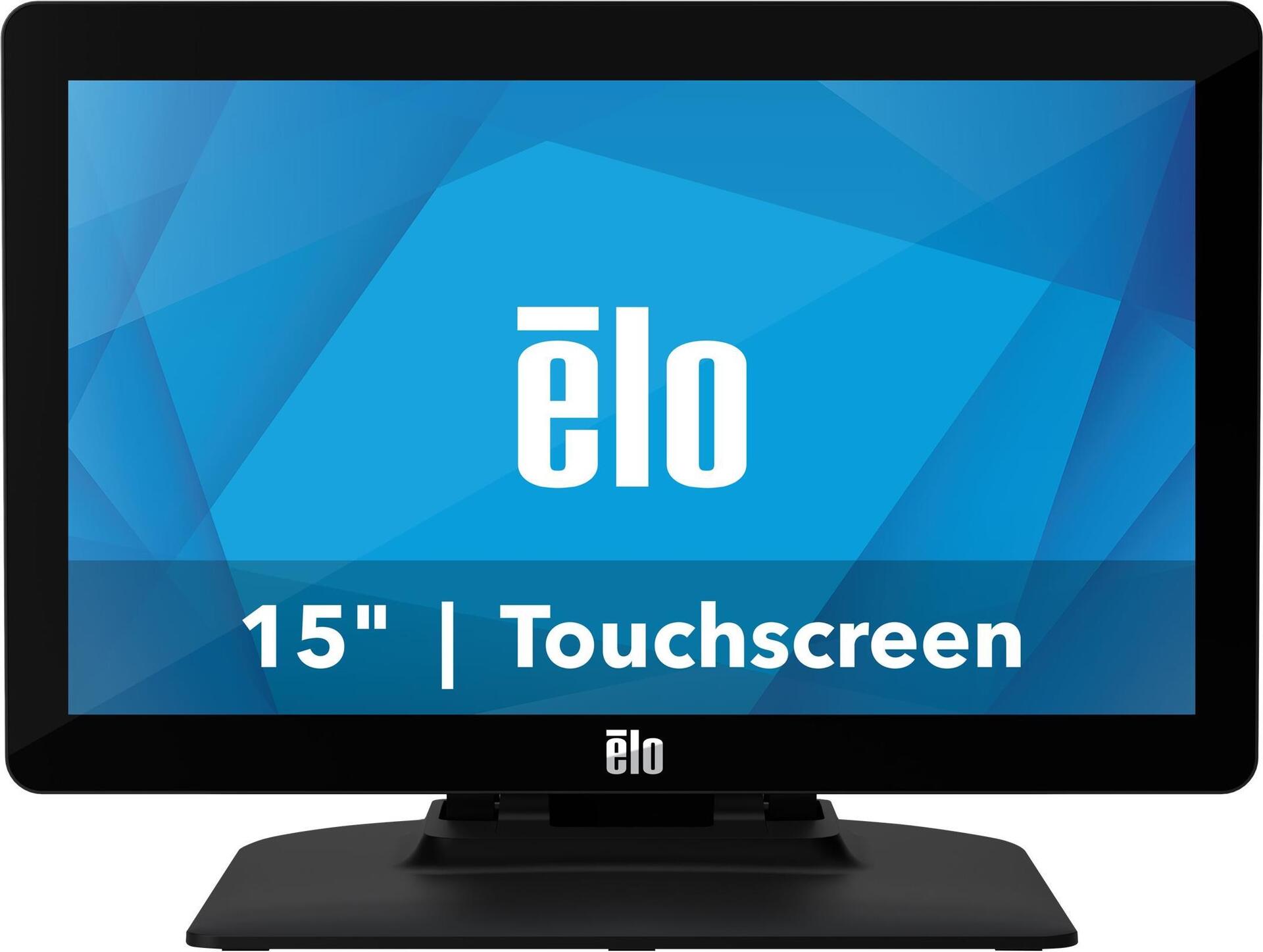 ELO TOUCH Elo 1502L - M-Series - LED-Monitor - 39.6 cm (15.6"") - Touchscreen - 1920 x 1080 Full HD (1080p) @ 60 Hz - 300 cd/m² - 700:1 - 35 ms - HDMI, VGA - Lautsprecher - Schwarz Produktbild 2