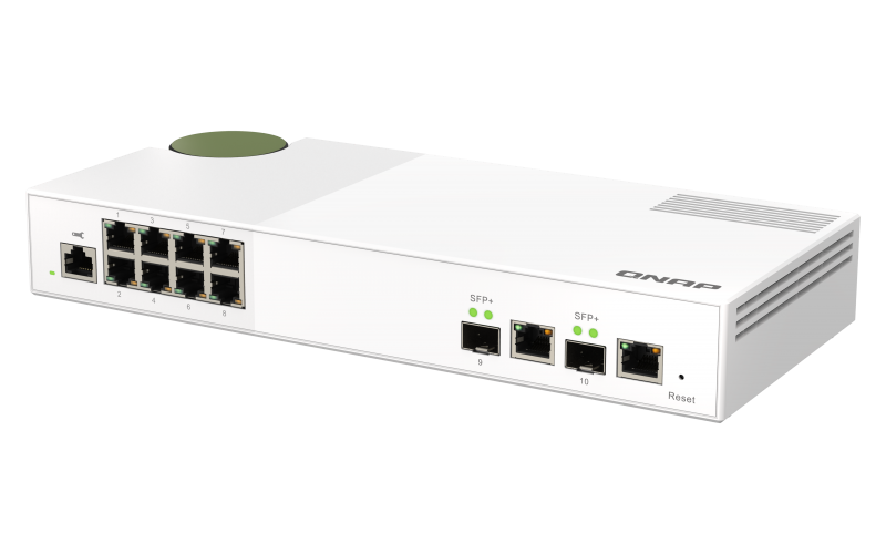 QNAP QSW-M2108-2C - Switch - managed - 2 x 10 Gigabit SFP+ + 8 x 2.5GBase-T - Desktop Produktbild 2