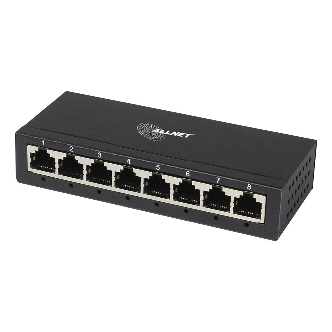 ALLNET Switch unmanaged Layer2 8 Port? 8x 1GbE? Lüfterlos? ALL-SG8008 - Switch - 16 Gbps Produktbild 2