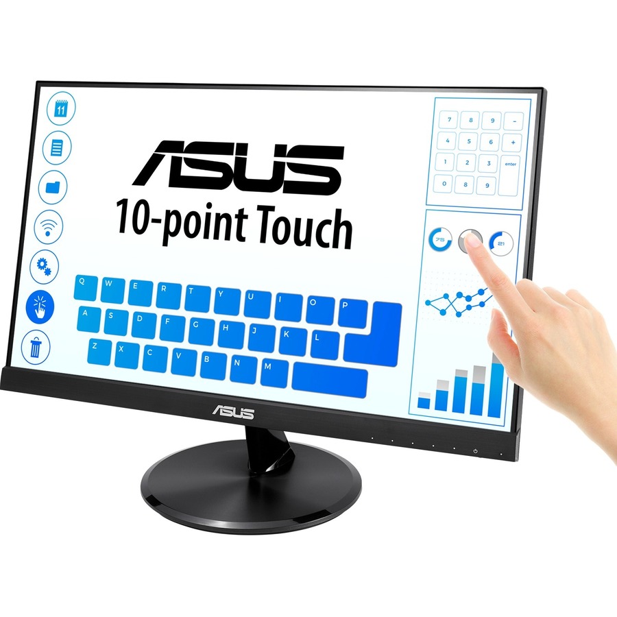 ASUS VT229H - LED-Monitor - 55.9 cm (22"") - Touchscreen - 1920 x 1080 Full HD (1080p) @ 60 Hz - IPS - 250 cd/m² - 1000:1 - 5 ms - HDMI, VGA - Lautsprecher Produktbild 4