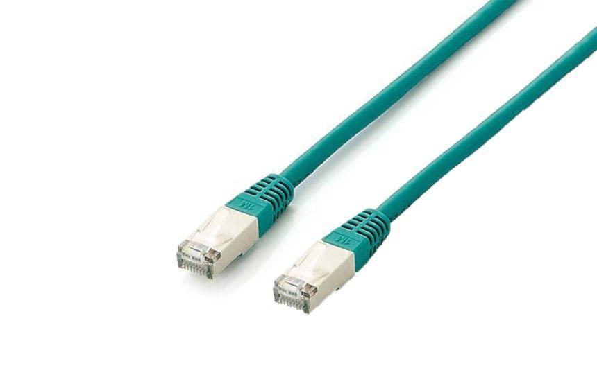 equip - Patch-Kabel - RJ-45 (M) zu RJ-45 (M) - 15 m - FTP - CAT 6a - geformt - grün Produktbild 2