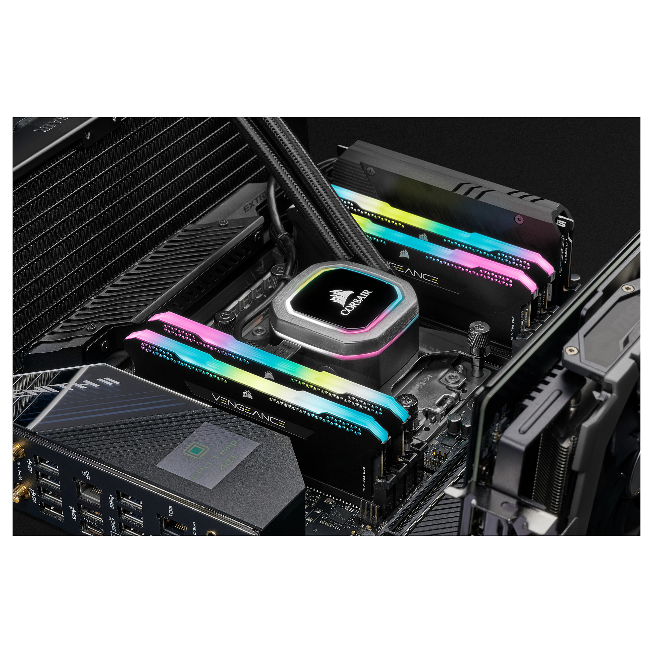 CORSAIR Vengeance PRO SL Schwarz 32GB Kit (2x16GB) Produktbild 2