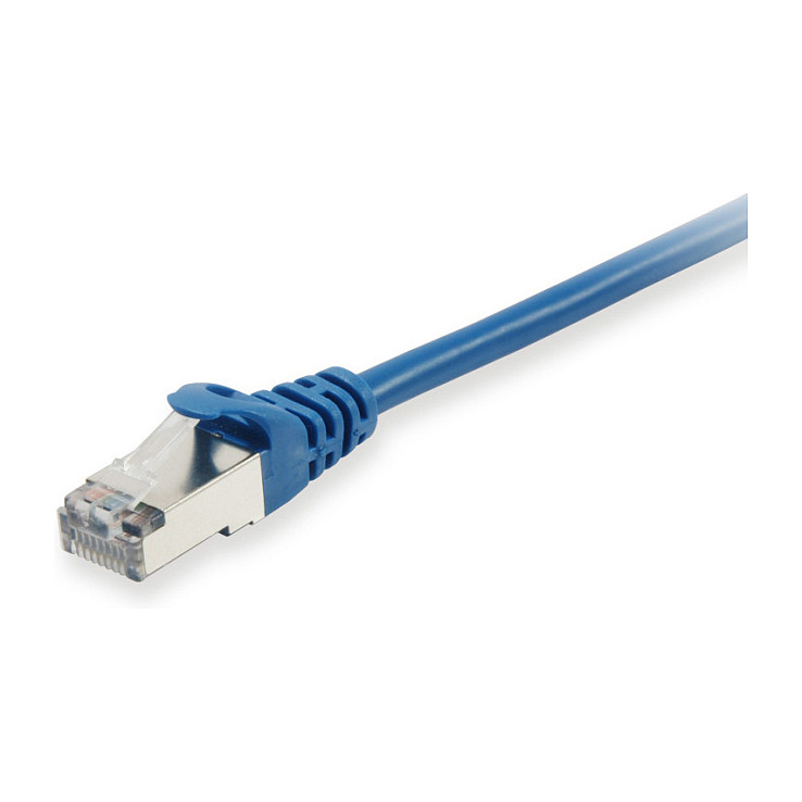 equip - Patch-Kabel - RJ-45 (M) zu RJ-45 (M) - 15 m - SFTP - CAT 6 - halogenfrei, geformt, verseilt - Blau Produktbild 4