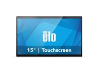 ELO TOUCH Elo 1504LS - Commercial Grade - 04LS Series - LED-Monitor - 39.6 cm (15.6"") - Touchscreen - 1920 x 1080 Full HD (1080p) @ 60 Hz - 350 cd/m² - 1000:1 - 20 ms - USB-C - Lautsprecher - dunkelgrau metallisch Produktbild