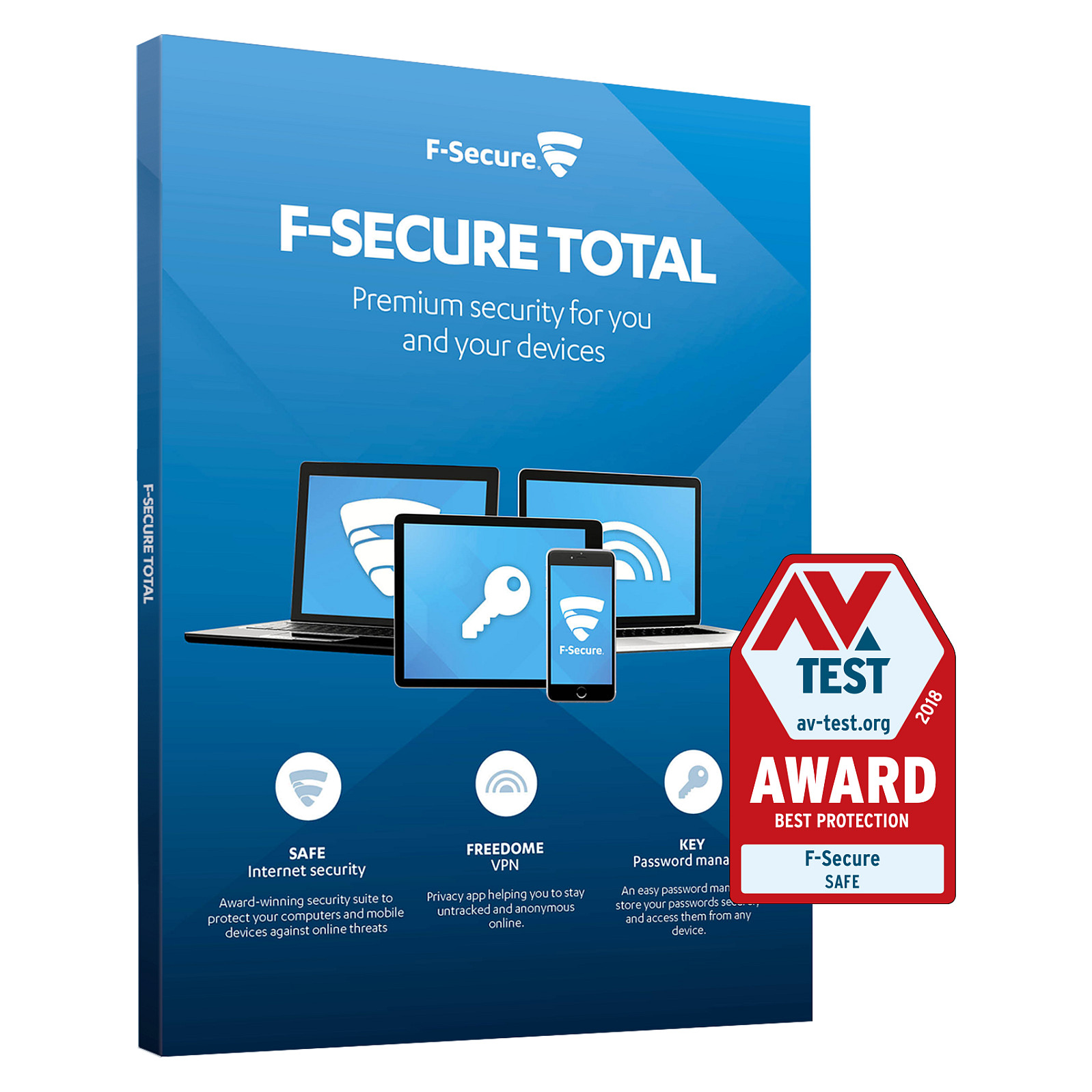 F-SECURE Total Security und VPN - 1 Jahr / 5 Geräte - Full License Produktbild 2
