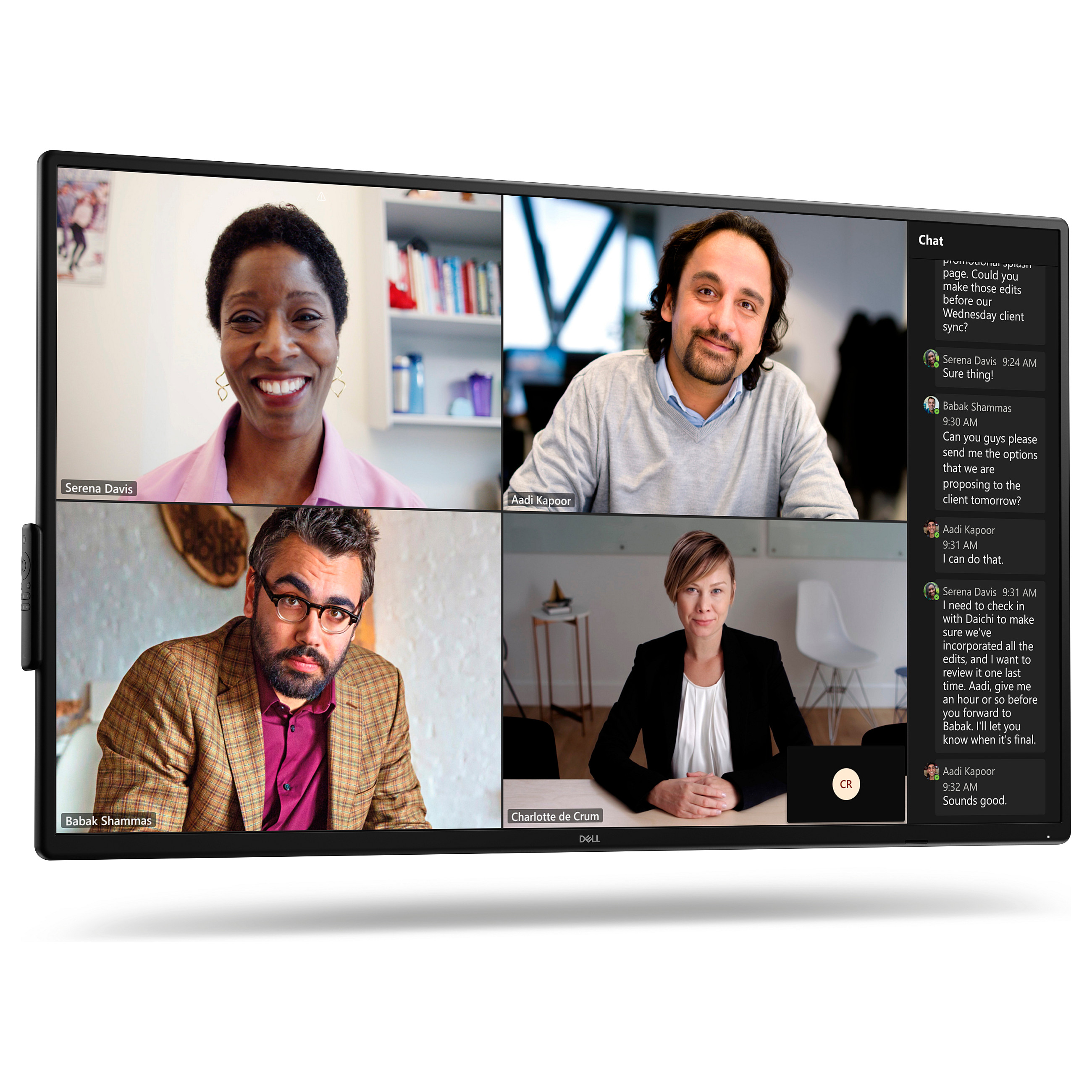 Dell P5525QC - 138.8 cm (55"") Diagonalklasse LCD-Display mit LED-Hintergrundbeleuchtung - Konferenz - 4K UHD (2160p) 3840 x 2160 Produktbild 3